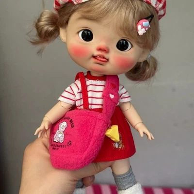 Handmade 1/6 BJD Doll SD Joints Bare Doll Lovely Girl with Eyes Face Makeup Gift - Image 1 of 4