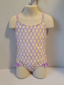 Cat And Jack Girls UPF 50+ UV Protection One Piece Swimsuit Purple/Pid Size XS - Picture 1 of 12
