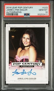 Jamie Lynn Sigler 2014 Leaf Pop Century Auto PSA 10 Pop 1 Meadow Soprano Card - Picture 1 of 3