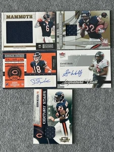 CHICAGO BEARS 5-Card Patch or Auto Lot JAY CUTLER, DEVIN HESTER, MATT FORTE, ETC - Picture 1 of 12