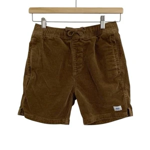 Katin Corduroy Casual Shorts Boys Youth 8 Pull On Drawstring Brown Pockets - Picture 1 of 11