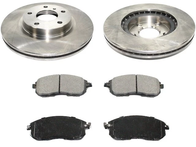 Kit de pastillas de freno delanteras y rotor para 03-05 Infiniti Nissan G35 350Z AWD QF16R2 Foto 1 de 1