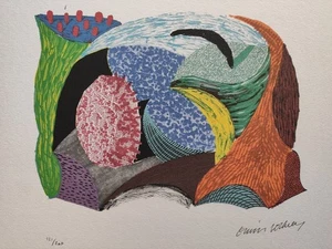 David Hockney Signed - Landscape - Certificate SPADEM Paris - Picture 1 of 4