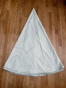 Ballard Designs Cotton 108” Round Party Table Cloth Canvas Duck Khaki/Beige New - Picture 1 of 7