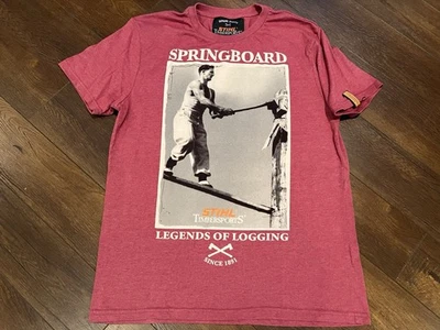 Camiseta Oficial Manga Corta STIHL Timbersports Series Roja Talla Para Hombre M Mediana Foto 1 de 4