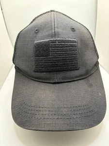Highland taktische Mütze Kappe amerikanische Flagge Druckknopflasche Netz Herren schwarz - Bild 1 von 6
