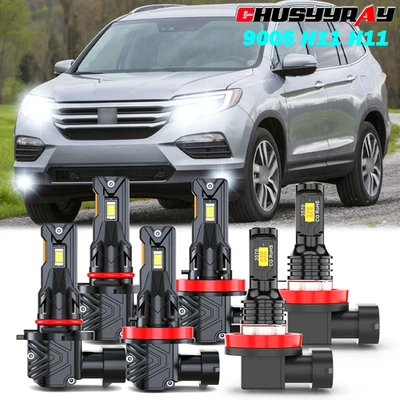 Faro delantero alto bajo + kit de faros antiniebla para Honda Pilot 2006-2018 Foto 1 de 4