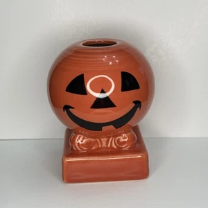 1 Fiesta orange Happy Pumpkin Jack O Laterne Birne Kerzenständer nicht mehr produziert - Bild 1 von 9