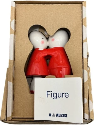 A di Alessi Figure Valentini AMJ10R Ceramic Hug Design Red and White 4078 - Image 1 of 4