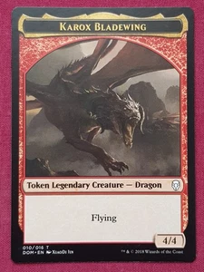 Magic The Gathering DOMINARIA KAROX BLADEWING token card MTG - Picture 1 of 2