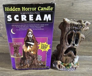 Vintage 1997 Original SCREAM Movie Melting Ghostface Stalker Hidden Horror Candle - Bild 1 von 5