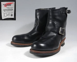 Redwing Stiefel 2976 Leder schwarz kurz Engineer Boots Größe 10D - Bild 1 von 8