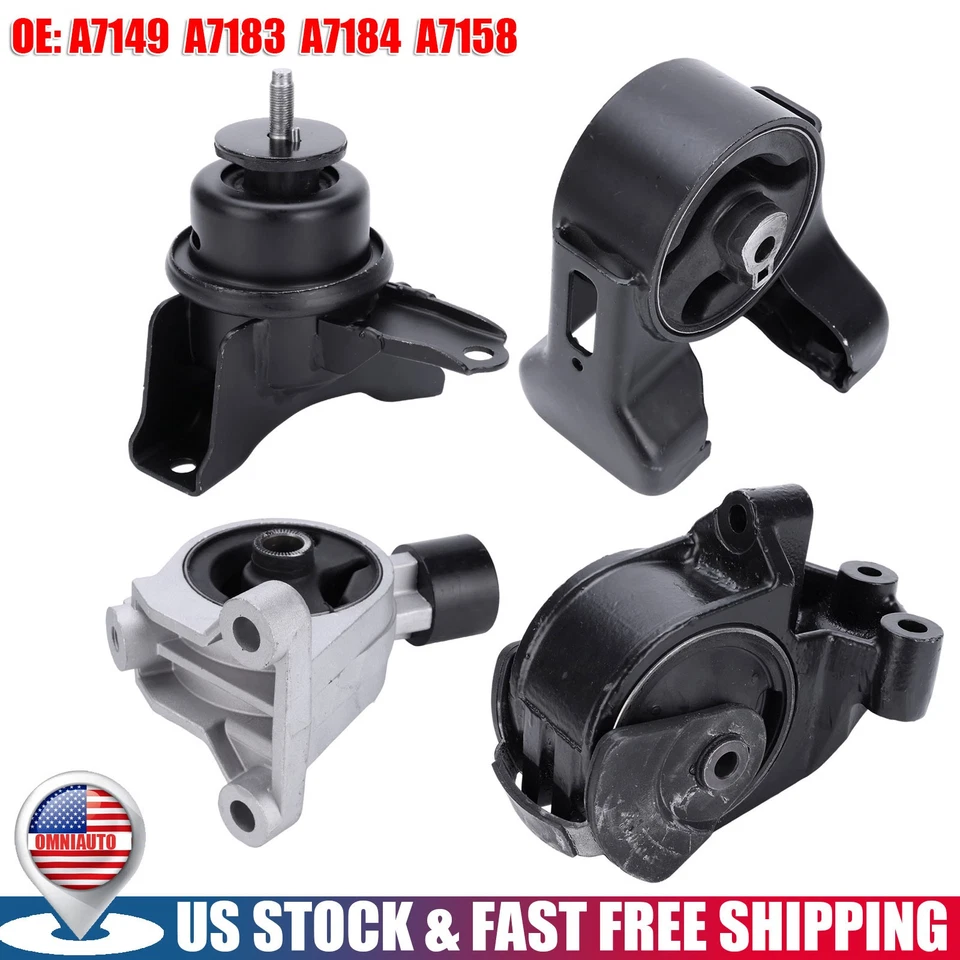 4x Montaje de motor y transmisión para Hyundai Entourage 2007-2010 Kia Sedona Foto 1 de 4