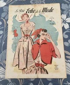 Vintage French Magazine “Le Petit Echo De La Mode” 1950 Shop Decor Collectible - Picture 1 of 3