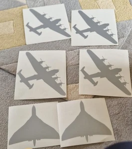 Bundle Aeroplane Items: 6 Oracal Vinyl Stickers Vinyl Picture READ - Picture 1 of 9