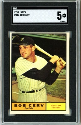 1961 Topps - High # Bob Cerv #563 - Image 1 of 2