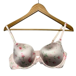 Victoria's Secret Angels Damen BH 38 C Rosa Blumen Push Up Y2K Zierlich Kokett - Bild 1 von 10