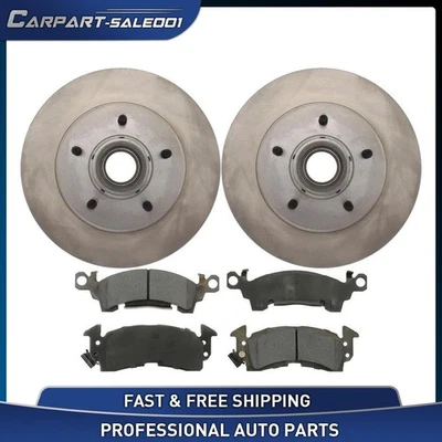 Front Disc Brake Rotors + Pads for 1991 Buick Commercial Chassis Roadmaster 5.0L — 第 1/4 张图片
