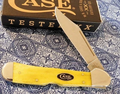 CASE XX 20025 COPPERLOCK POCKET KNIFE SMOOTH YELLOW BONE HANDLE 61549L SS - Image 1 of 4