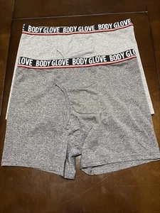BODY GLOVE Mens Boxer Briefs MEDIUM Underwear Set Of 2 NEW Out Of Package - Picture 1 of 4