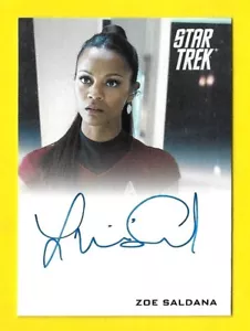 2009 Rittenhouse Star Trek Film Autogramm Zoe Saldana als Lt. Uhura - Bild 1 von 3