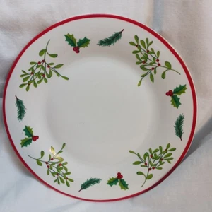 Royal Norfolk "CHRISTMAS HOLLY BERRY" Porcelain Dinner Plate - Picture 1 of 5