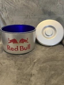 Red Bull - Large Silver & Blue Ice Bucket Bottle Cooler Vintage Man Cave - Bar. - Picture 1 of 11