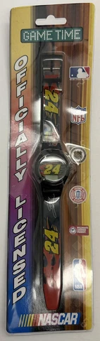 VTG Jeff Gordon 24 Hot Rod Flames Quartz Watch, Game Time NASCAR Wristwatch NOS! Cover