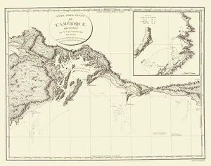 Mapa náutico - Prince William Sound Alaska - Vancouver 1800 - 23 x 29,21 - Imagen 1 de 20