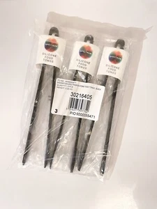 Spectrum Silicone Black Food Tongs | Pack Of 3 | FREE UK DELIVERY - Picture 1 of 7