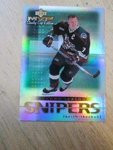 1999-00 UPPER DECK MVP HK, SC EDITION, 2ND SEASON SNIPERS, KEITH TKACHUK, C# SS9 - Picture 1 of 2