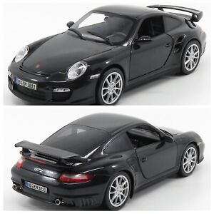 1/18 Norev Porsche 911 GT2 2007 Black Metal Voiture Collection Miniature 187513
