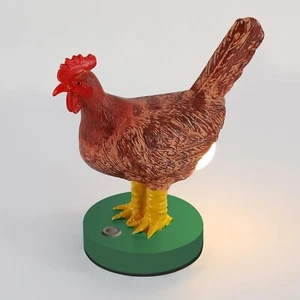Chicken Lamp, Funny Chicken Butt Lamp 3D LED Egg Night Light with Touch Contr... - Picture 1 of 9