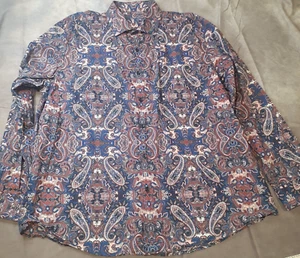 Camicia Tasso Elba manica lunga uomo XXL con bottoni divertente casual - Foto 1 di 7