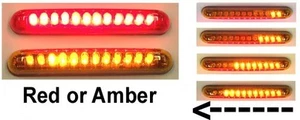 Knight Riderz Motorcycle LED Sequential Turn Signal Light Bars (Pair) - Red - Picture 1 of 5