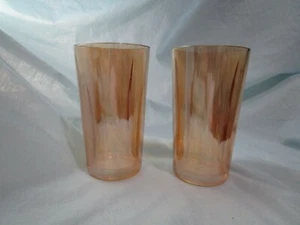 Vasos de carnaval vintage de caléndula/ámbar - Imagen 1 de 3