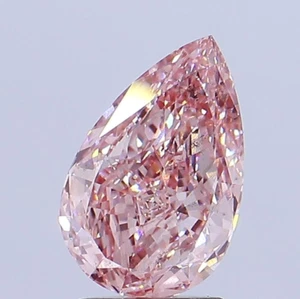 2 CT Pink Pear Shape Lab Grown Diamond for Necklace or Bracelet | IGI Certified - Picture 1 of 2