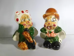 Pair of Occupied Japan Winged Bee or Flying Bug People Characters - Picture 1 of 7