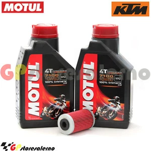 KIT TAGLIANDO OLIO + FILTRO MOTUL 7100 10W60 2L KTM 520 SX 1999 - Foto 1 di 1