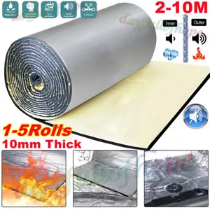 10M Camper Van Insulation Self Adhesive 10mm Closed Cell Foam Thermal~Soundproof - Picture 1 of 24
