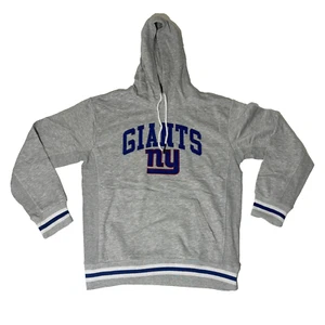 NFL New York Giants bestickter Hoodie grau Größe Medium Einzelhandel $ 85 neu ohne Etikett - Bild 1 von 6