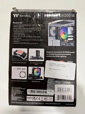 Thermaltake UX200 SE ARGB Lighting CPU Cooler Black - Image 1 of 3