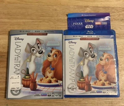 Lady and the Tramp (Blu-ray/DVD, 2018,2-Disc,Signature Collection)Authentic US - Image 1 of 4