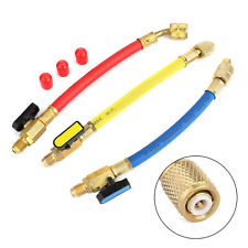 3x Manifold Gauge A/C Refrigeration Charging Hoses For R134a R410a   EH