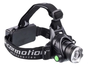 Lampada frontale LED 800 lumen Cree XM-L T6 LED 2x batteria 4200 mAh caricabatterie - Foto 1 di 3