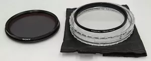 Sony VF-74CP MC Circular Polarizer 74mm Filter - w/72mm Ring, Japan Made, EUC - Picture 1 of 5