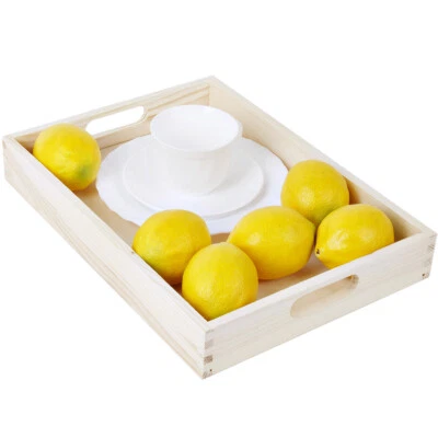 Holztablett 25 x 35 cm Birkenholz Natur unbehandelt Serviertablett Tablett Griff - Bild 1 von 4