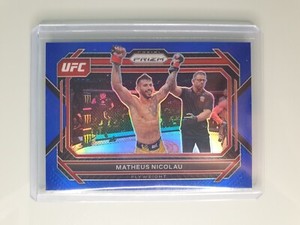2023 PANINI PRIZM UFC BLUE PRIZM #/175 SP PARALLEL #47 MATHEUS NICOLAU