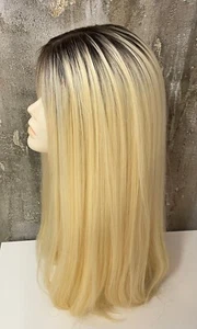NEW YAFFA WIGS 100% EUROPEAN PROCESSED HUMAN HAIR BLONDE WIG ROOTED R7/613/60 - Picture 1 of 6