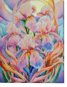 Kit bordado cuentas - inspiración floral AB-928 - Imagen 1 de 8